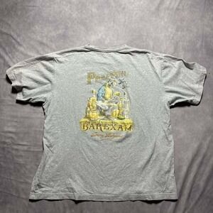 Tommy Bahama Mens Gray Prepping For The Bar Exam Parrot Graphic T-Shirt Large